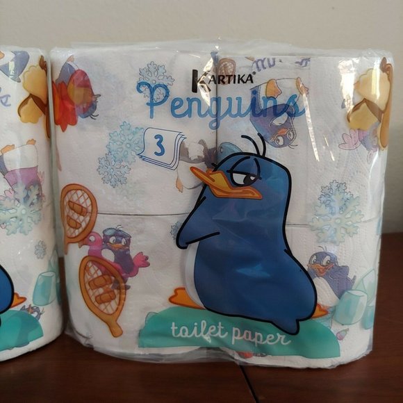 Kartika Penguins 1 PACK Colorful Kids Toilet Paper - Picture 2 of 4